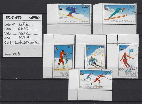 Lote182 Chad Serie Completa Año 1979 Scott#c381/86 1
