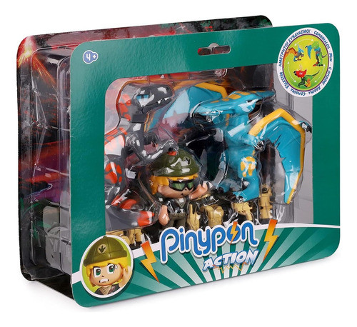 Pinypon Action Pack Dos Dinosaurios Y Una Figura + Accesorio 0