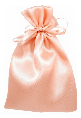 50 Saquinhos De Cetim 06x08cm Salmao Embalagens Para Joias 0