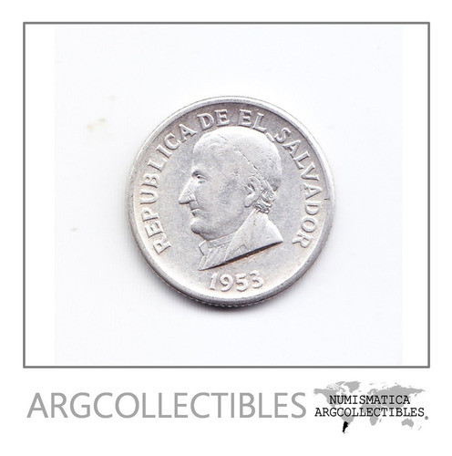 El Salvador Moneda 50 Centavos Plata 900 Año 1953 Km-138 Xf 0