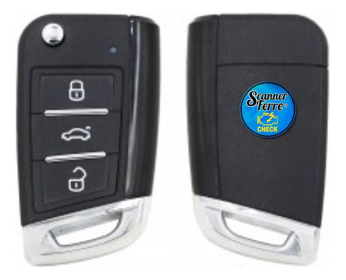 Copia Llave Codificada Telemando Volkswagen Golf Mk7 Mqb 0