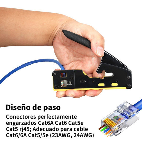 Zoerax Alicate Crimpar Conector Cat6 Ez Crimp Rj45 Rj12 1