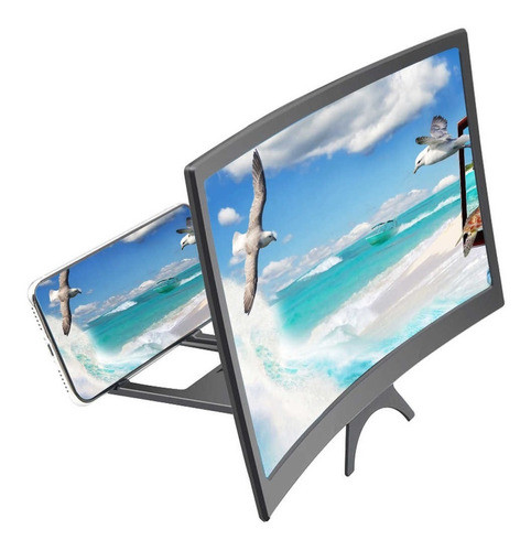 Amplificador De Pantalla Tipo Lupa Curva 12 Pulgadas Soporte 1