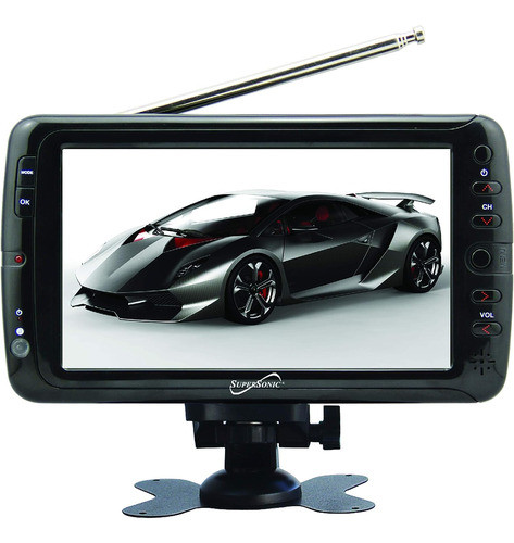 Pantalla Lcd Portátil De 178 Cm Con Entradas Usb/sd 0