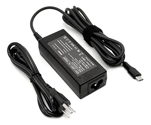 Cargador Usb Tipo C De 45 W Chromebook Para Hp 0