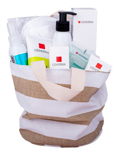 Kit Lidherma Rutina Hidratante +25 Años Bolso Vincha Y Pads 1
