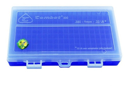 Caixa Case Estojo P/ 200 Munições Calibres .380 9mm - Combat 1