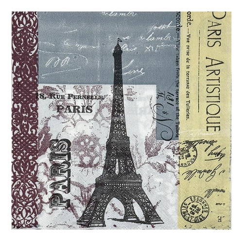 Servilletas Paris X 20 Unidades Decoración 0