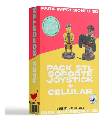 Pack Stl Soporte Joystick Y Celular - El Mas Completo 0