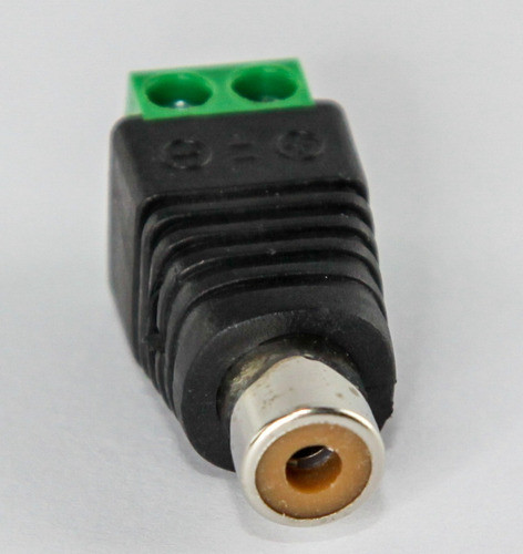 Conector Ficha Rca Hembra A Bornera Led Cctv Jack X 5u Htec 1