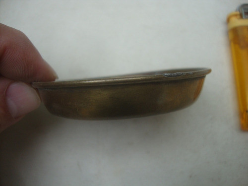 Antiguo Platito De Balanza En Bronce 7,8 X 1,5 - Pesa 60 Grs 1