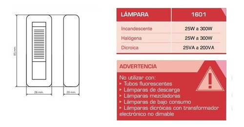 Dimer Regulador Atenuador Torpedo Deslizante 300w Velador Bc 1
