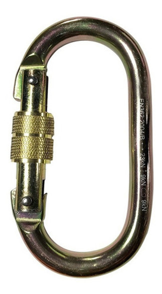 Mosqueton Carabinero C/seguro A Rosca Galvanizado 23kn 0