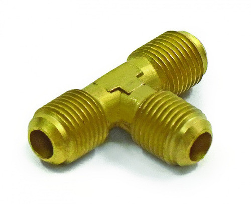 Tee Flared 1/4, Latón 0