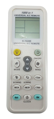 Control Remoto Universal Para Aire Acondicionado 1000 En 1 0