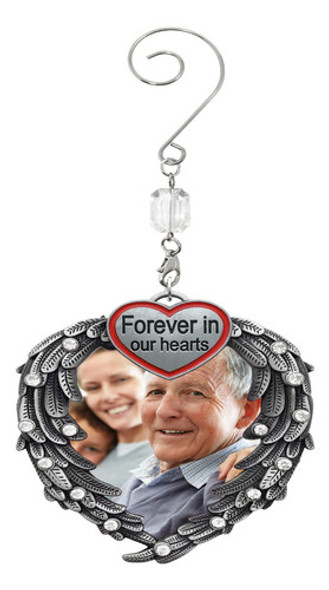 Adorno De Navidad Con Forma De Corazn Y Alas De Ngel En Form 1