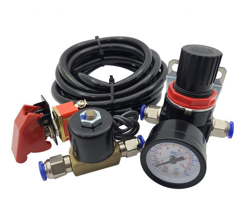 Kit Booster Universal Com Engate Rapido Registro Manometro 1
