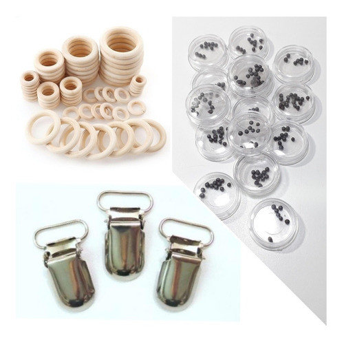 Combo Sonajero Argolla 55mm Cajita Sonajero Madison X50 C/u 1