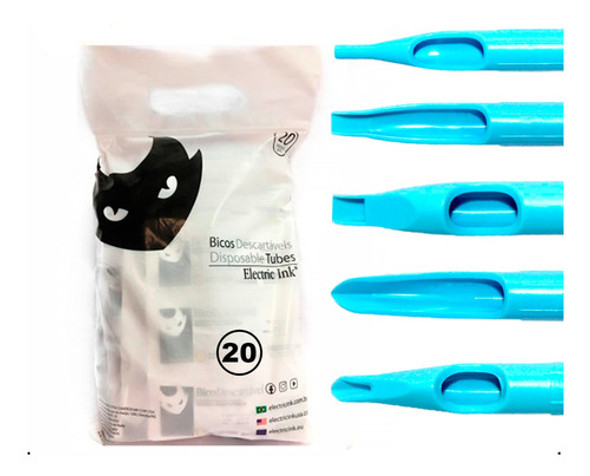 Ponteira Long Tip Descartável 100und. Mista Electric Ink 0