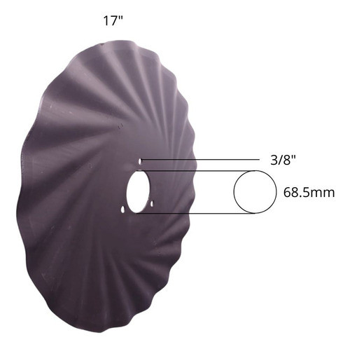Cuchilla Turbo Para Sembradora 17  4mm Ingersoll 1