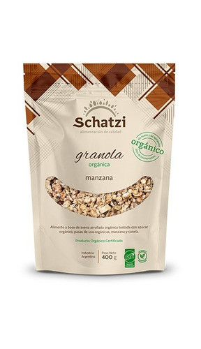 Granola Orgánica De Manzana 400g Pack X 4u 0