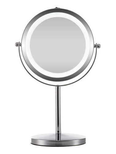 Espejo De Tocador Con Luz Led Aumento X7 Cromado L460 0