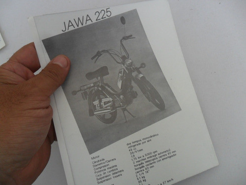 Catalogo Moto Cz Jawa 180 225 350 Antiguo Folleto No Manual 1
