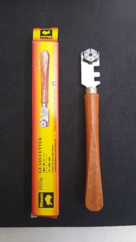Corta Vidrio Tipo Jobo 6 Puntas Mango Madera Bison 1