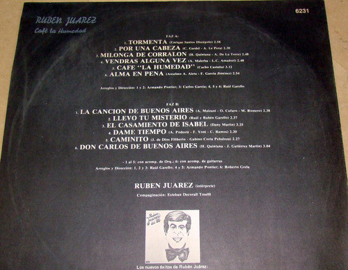 Ruben Juarez - Cafe La Humedad Lp Grela Garello / Kktus 1