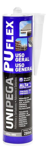 Unipega Pu Flex Gris - Cartucho X280ml 0