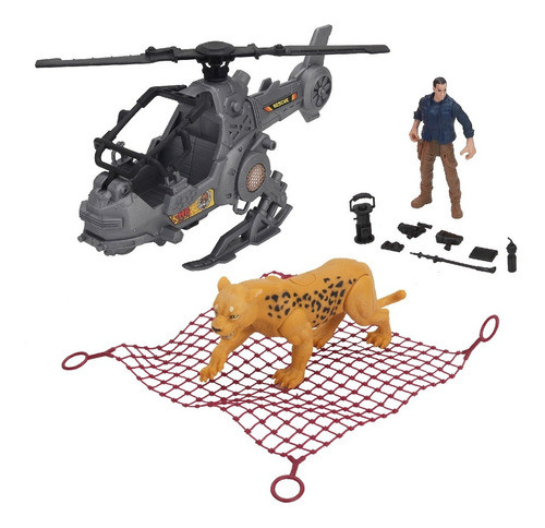 Juego De Rescate Leopardo Salvaje En La Montaña Helicóptero 0