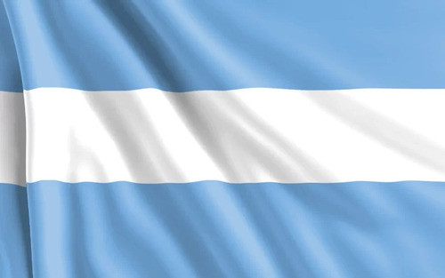 Bandera Argentina Arg Fiestas Patrias De 60 X 90 Cm Sin Sol 0