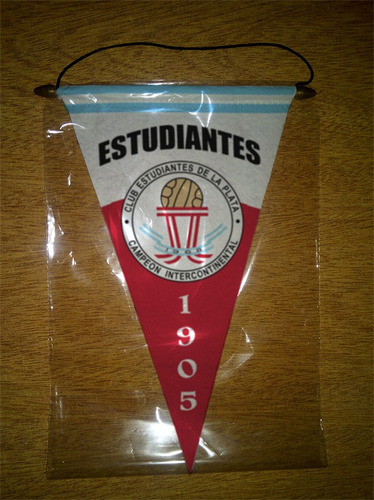 Banderin Paño 37cm Estudiantes De La Plata Modelo 22 0