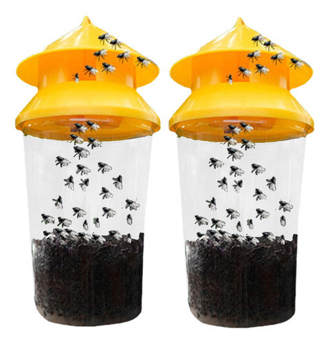 Nuevo Frasco Exterior Reusável Da Armadilha Da Mosca, 0