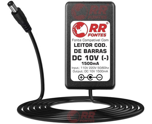 Fonte 10v 1,5a Para Leitor 3200 Vs Datalogic Elgin Sweda Psc 1