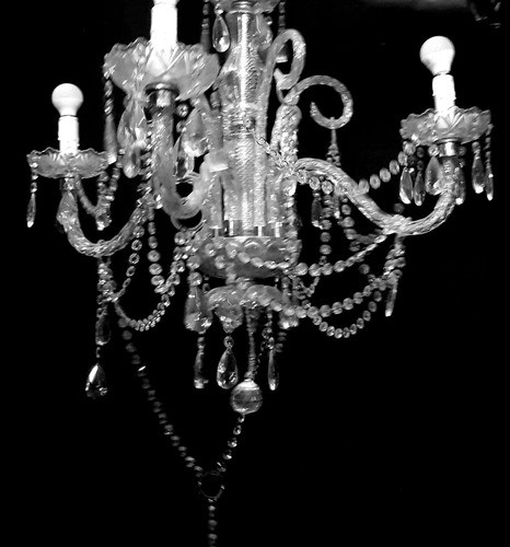 Araña De Cristal Colgante Antigua 1