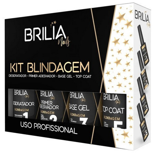 Kit Blindagem 4 Itens 10ml Brilia Nails 0