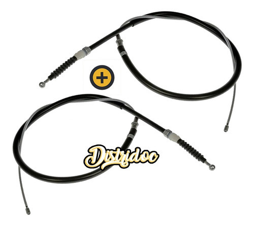 Juego X 2 Cables Freno Trasero Golf Vento Disco 2006/11 1