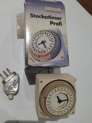 Timer Mecanico Reloj Programable Grasslin Enchufable 0