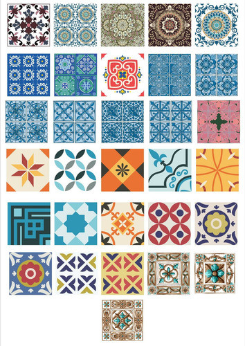 Originales Vectores. Azulejos 02. Super Exclusivo!! 0