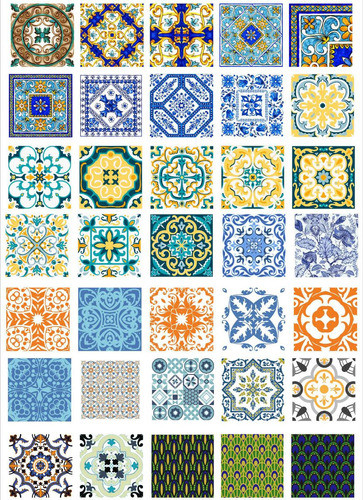 Originales Vectores. Azulejos 02. Super Exclusivo!! 1