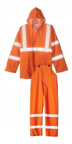 Equipo De Lluvia Impermeable Reflectivo Truper Tra-nar 1
