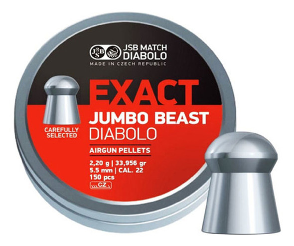 Balines Jsb Exact Jumbo Beast 5.5 X 150 33.956gr 0 Balines Jsb Exact Jumbo Beast 5.5 X 150 33.956gr 0