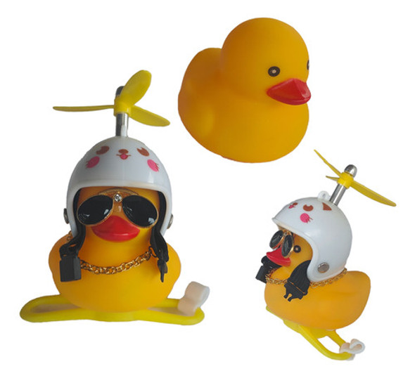 Patito Decorativo Para Auto Con Sonido Y Luz Led De Colores 0