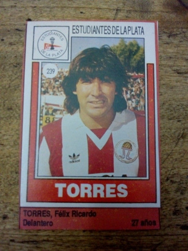 Recorte Figurita Estudiantes Lp Félix Torres 0