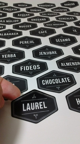 Especias Calcos Etiquetas Vinilos Troquelados 39u 0
