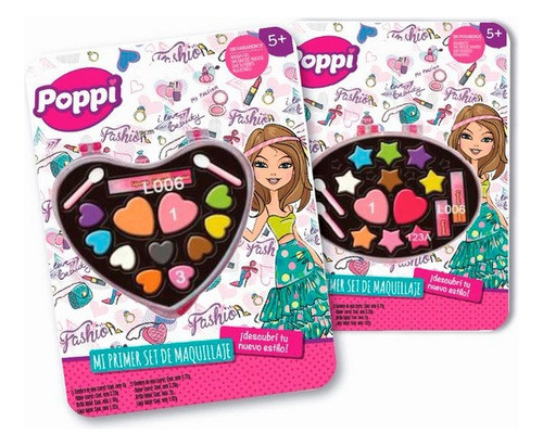 Set Mi Primer Maquillaje Poppi Corazon Estrella S21660 0