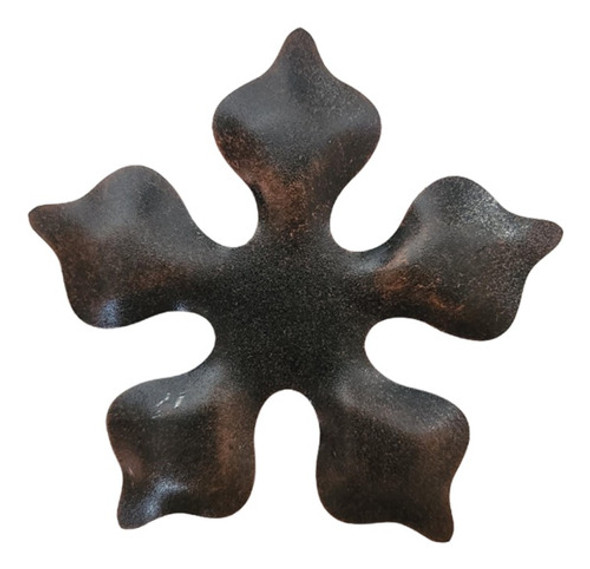 Flor Caiobá De 5 Hojas (9,5x9,1cm)- Flores De Hierro- 2un 0