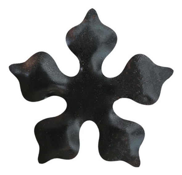 Flor Caiobá De 5 Hojas (9,5x9,1cm)- Flores De Hierro- 2un 1