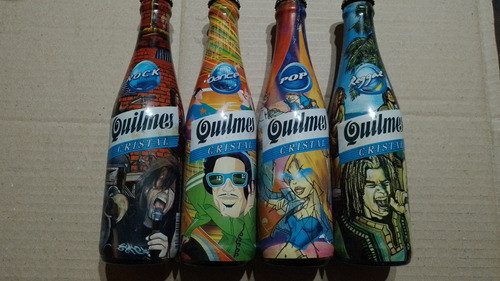4 Botellas De Quilmes - Vacias -  Edicion Donde Hay Musica 1